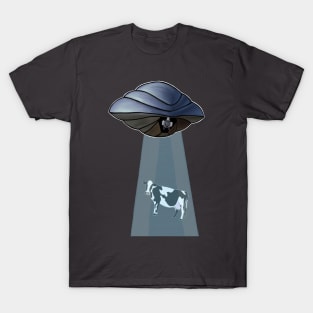 UFO and a cow T-Shirt